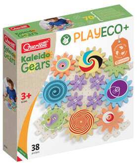 Quercetti Speel Eco+ Kaleido Gears Bioplastic Kit met Tandwielen Kleurrijk
