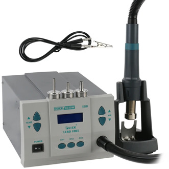 QUICK 861DW ESD Lead-free Heat Gun Desoldering Station Digital Adjustable Hot Air Gun BGA Rework Station For Phone PCB Repair