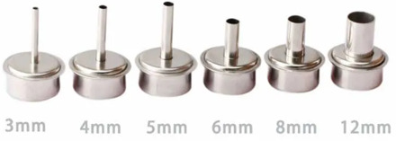 QUICK 861DW TR1300A Hot Air Rework Station Wind mouth 3mm 4mm 5mm 6mm 8mm 12mm Replaceable Heat Gun Nozzles Sleeve Solder Kit