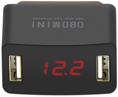Quick Charger Obd Mini Auto Suv 12/24V Usb Opladen 2 Poorten Batterij Bescherming Auto Accuspanning Detectie functie # LR2
