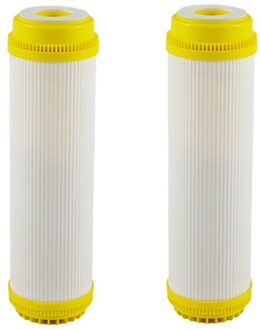Quick Connect 10 Inch T33 Met 2Pcs Fitting Waterzuiveraar Carbon Post Water Filter Cartridge Omgekeerde Osmose