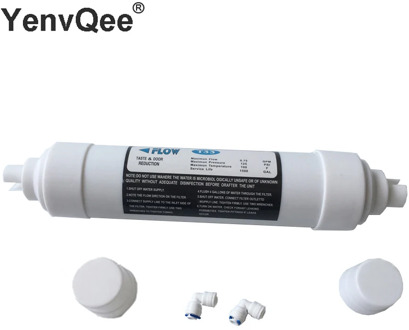 Quick connect 10 Inch T33 with 2pcs fitting Water Purifier INLINE COCONUT Carbon Post WATER FILTER cartridge REVERSE OSMOSIS