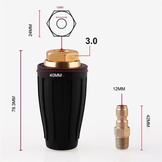 Quick Connect 360 Graden Roterende Turbine Nozzle Van Hogedrukreiniger Wassen Auto Tool Accessoires 030