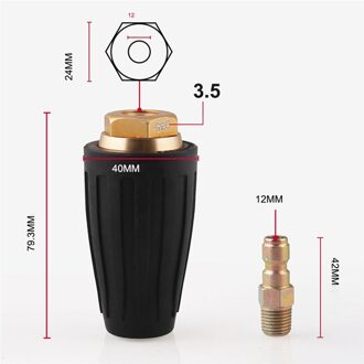 Quick Connect 360 Graden Roterende Turbine Nozzle Van Hogedrukreiniger Wassen Auto Tool Accessoires 035