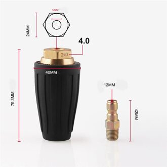 Quick Connect 360 Graden Roterende Turbine Nozzle Van Hogedrukreiniger Wassen Auto Tool Accessoires 040