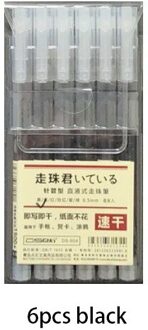 Quick Droge Gel Ink Rollerball Pen Zwart Blauw Rood Groen Paars Roze 0.5Mm Naald Tip Gekleurde Pennen Voor Journaling schilderen Doodling