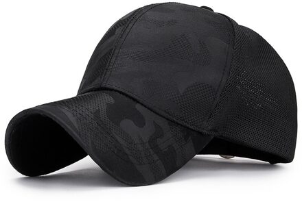 Quick Dry Sport Hoed Lichtgewicht Ademend Ongestructureerde Zachte Run Cap Mannen Vrouwen Unisex Ballcap zwart