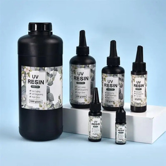 Quick-Drying UV Resin Glue Clear Hard Resin Glue For DIY Open Bezel Black Pendant Making Epoxy Resin Jewelry Making