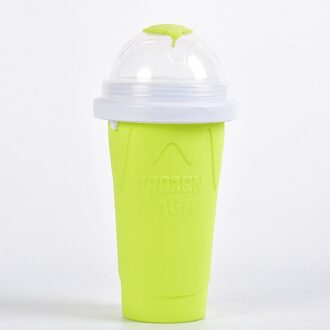 Quick-Frozen Smoothies Nieuw Duurzaam Slush Ijs Maker Squeeze Slush Quick Koeling Cup Milkshake Fles Smoothie Cup geel
