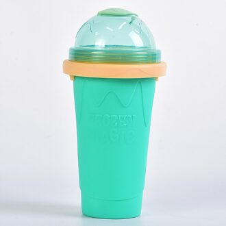 Quick-Frozen Smoothies Nieuw Duurzaam Slush Ijs Maker Squeeze Slush Quick Koeling Cup Milkshake Fles Smoothie Cup groen-2