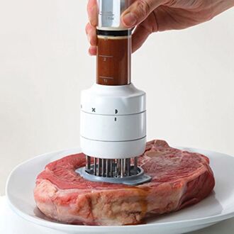 Quick Gedaan Injectie Type Naalden Vleesvermalser Professionele Handgemaakte Vlees Injectoren Te Injecteren Vers Vlees Keuken Gereedschap