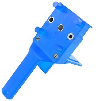 Quick Hout Doweling Jig Abs Plastic Handheld Pocket Gat Jig Systeem 6/8/10Mm Boor Gat puncher Voor Timmerwerk Deuvel Gewrichten blauw