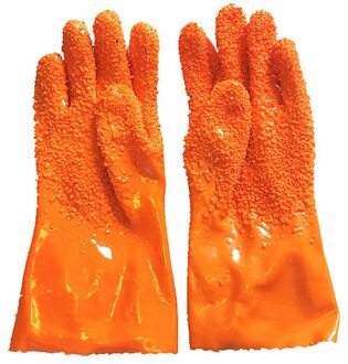 Quick Peeling Aardappel Schoonmaak Handschoenen Peel Groenten Fruit Huid Schrapen Schubben Clean Tool Huishoudelijke Handschoenen Accessorie oranje een paar