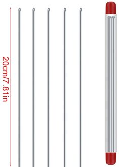 Quick Regenworm Hooking Naald Roestvrij Stalen Pinnen Vissen Gereedschap Bait Haken Geen-Ontsnappen 20Cm