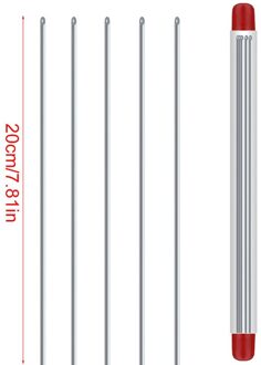 Quick Regenworm Hooking Naald Roestvrij Stalen Pinnen Vissen Gereedschap Bait Haken Geen-Ontsnappen 20Cm