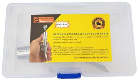 Quick Release Vet Grip Boter Machine Slang Kit Lock Vet Koppeling 1/8 "Npt