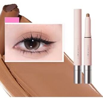 QuickGlide Eyeshadow Pen - 2 Colors (4-5) #04 Matte Milk Tea Brown - 1.4g