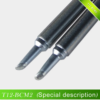 QUICKO High Quality T12-BCM2 Soldering Iron Tip Bevel with indent / horseshoe-shaped BCM2 tip with groove /shape 2BCM