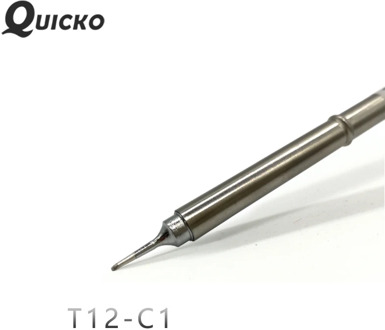 QUICKO T12-C1 Shape C series Solder iron tips welding heads tools 70W for FX9501/907 T12 Handle OLED&LED station