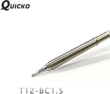 QUICKO Welding T12 Tip T12-BC1.5 Electronic Soldering Tips Shape For T12 handle FX951 FM2028 Soldering Handle 7S melt tin