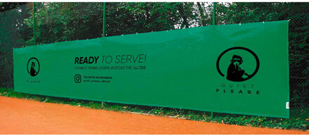 Quiet Please 12x2m Winddoek-Groen - nosize