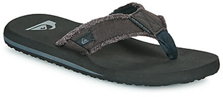 Quiksilver Monkey Abyss Heren Slippers - Black/Black/Brown - Maat 39
