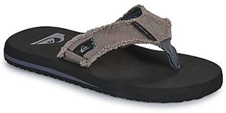 Quiksilver Monkey Abyss Heren Slippers - Grey/Black/Brown - Maat 39