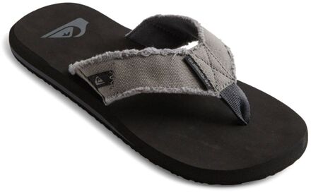 Quiksilver Monkey Abyss Heren Slippers - Grey/Black/Brown - Maat 8(41)