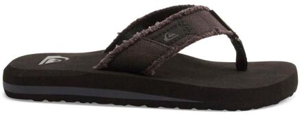 Quiksilver Monkey Abyss Youth Jongens Slippers - Black/Brown - Maat 38