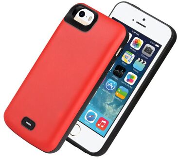 QuLing 4000 Mah For IPhone 5 5S SE Battery Case Battery Charger Bank For IPhone 5 Power Case Rood