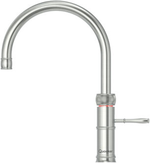 Quooker Classic Fusion Round Keukenkraan - Kokend - Warm & Koud Water - Kindveilige Dubbeldruk - RVS