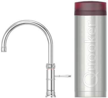 Quooker Classic Fusion Round Keukenkraan Set - Kokend Warm- en Koud Water - Chroom - Inclusief PRO3 Reservoir