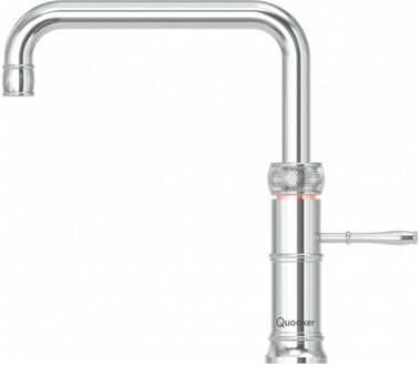 Quooker Classic Fusion Square Chroom Kraan Grijs