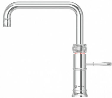 Quooker Classic Fusion Square Keukenkraan - Kokend - Warm & Koud Water - Kindveilige Dubbeldruk - Chroom