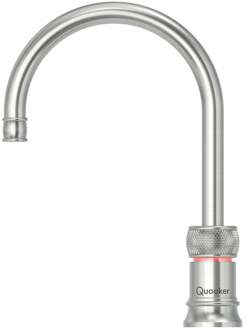 Quooker Classic Nordic Round Kokendwaterkraan Single Tap - Kindveilige Dubbeldruk - RVS