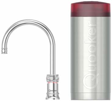 Quooker Classic Nordic Round Kokendwaterkraan Single Tap Set - Kokend Water - Chroom - Inclusief COMBI+ Reservoir