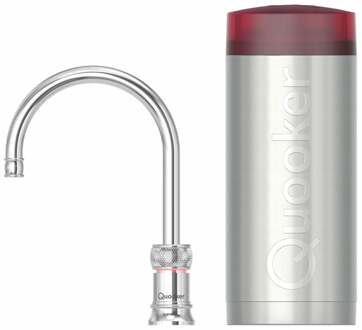 Quooker Classic Nordic Round Kokendwaterkraan Single Tap Set - Kokend Water - Chroom - Inclusief COMBI Reservoir