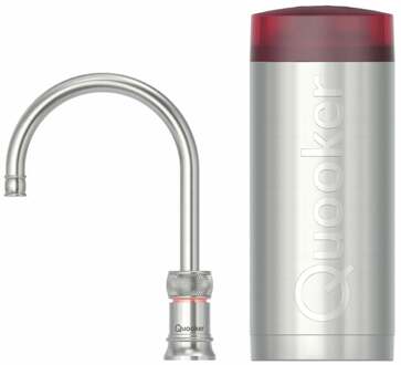 Quooker Classic Nordic Round Kokendwaterkraan Single Tap Set - Kokend Water - RVS - Inclusief COMBI+ Reservoir