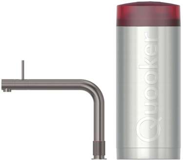 Quooker Front Keukenkraan Set - Kokend Warm- en Koud Water - Gunmetal - Inclusief COMBI Reservoir