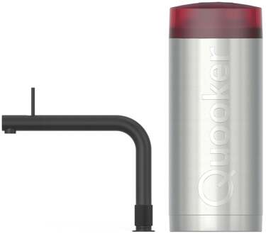 Quooker Front Keukenkraan Set - Kokend Warm- en Koud Water - Zwart - Inclusief COMBI Reservoir
