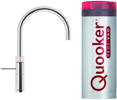 Quooker Fusion Round Black Kokendwaterkraan met Combi+ Reservoir 22+FRBLK, zwart