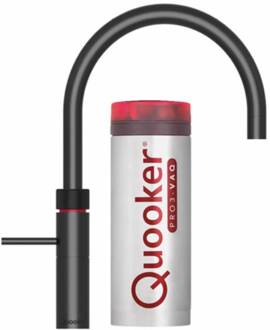 Quooker Fusion Round Black Kokendwaterkraan met PRO3-VAQ Reservoir 3FRBLK, zwart