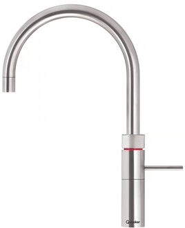 Quooker Fusion Round Keukenkraan - Kokend - Warm & Koud Water - Kindveilige Dubbeldruk - RVS