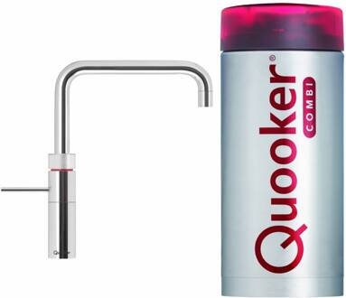 Quooker Fusion Square Chroom Met Boiler Combi/Combi+ - Reservoir Combi 2.2-e Boiler Eqr