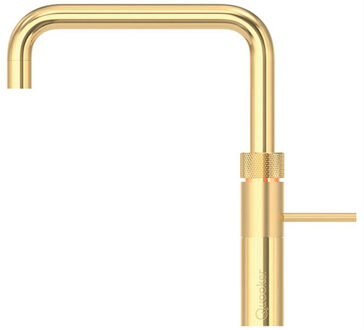 Quooker Fusion Square Keukenkraan - Kokend - Warm & Koud Water - Kindveilige Dubbeldruk - Goud