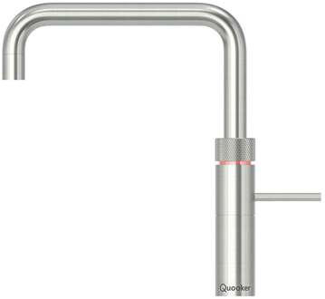 Quooker Fusion Square Keukenkraan - Kokend - Warm & Koud Water - Kindveilige Dubbeldruk - RVS