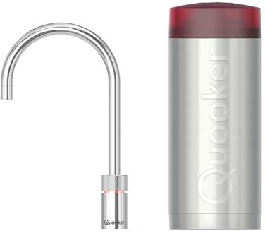 Quooker Nordic Round Kokendwaterkraan Single Tap Set - Kokend Water - Chroom - Inclusief COMBI Reservoir