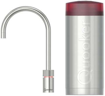 Quooker Nordic Round Kokendwaterkraan Single Tap Set - Kokend Water - RVS - Inclusief COMBI+ Reservoir