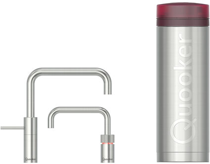 Quooker Nordic Square Twintaps met PRO3 VAQ-E Boiler RVS