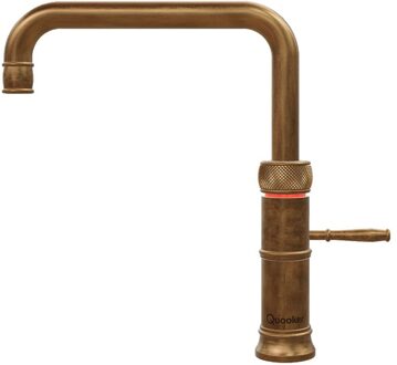 Quooker PRO3 Classic Fusion Square messing patina